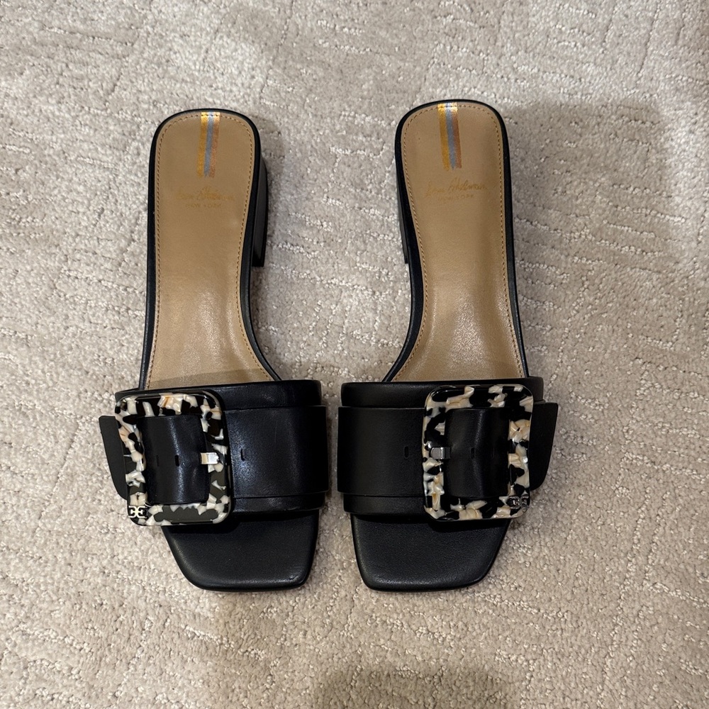 Sam Edelman New York Women's Slide Sandals with Leopard Accent